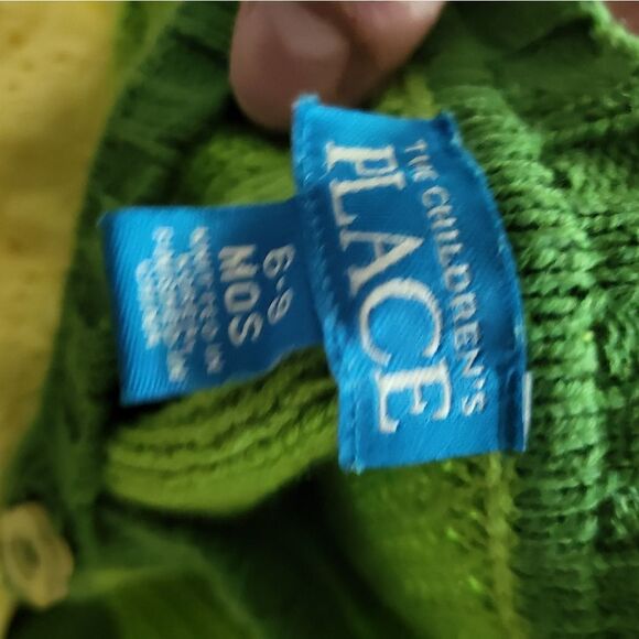 Children's Place Baby Green Knitted Sweater Bolero Jacket - Picture 7 of 7
